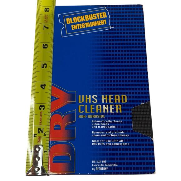 VTG Blank Tape Blockbuster Video T-120 VHS High Standard Tape & VHS Head Cleaner - Picture 8 of 16